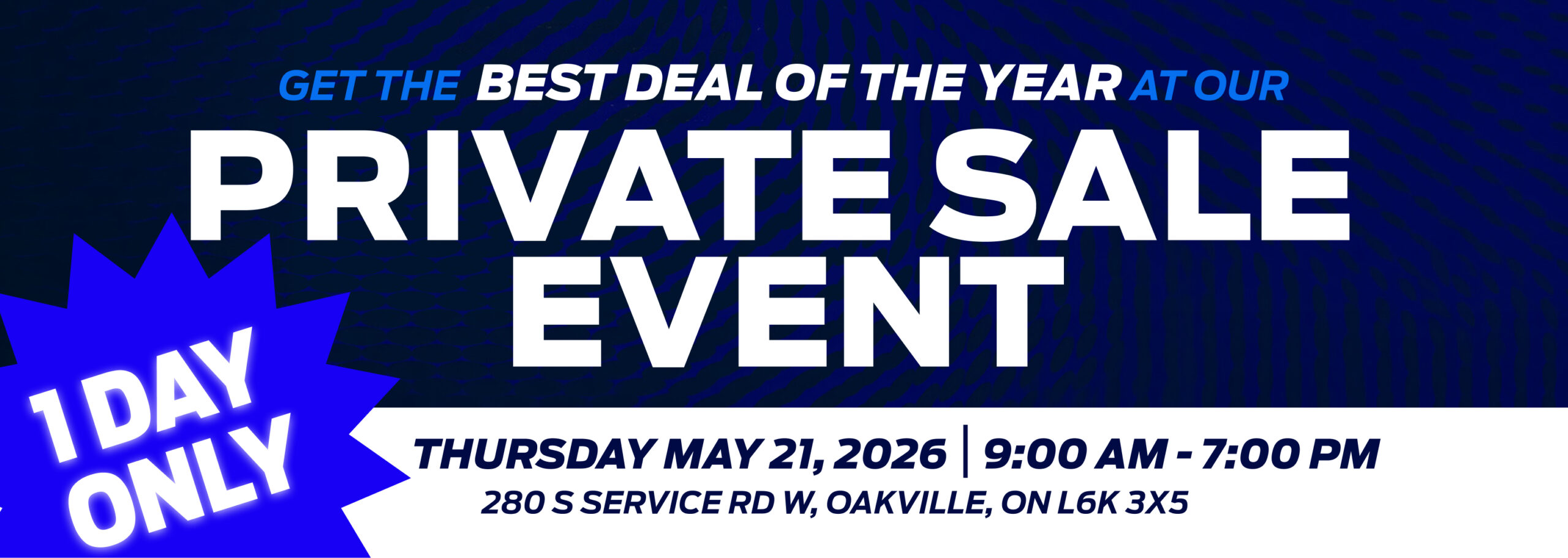 Private Sale Event 